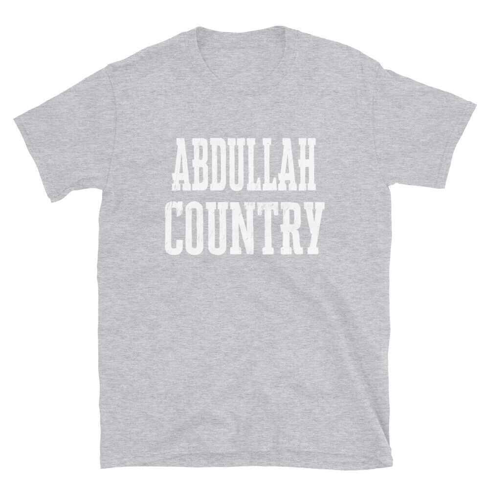 Abdullah Country Son Daughter Boy Girl Baby Name Custom TShirt