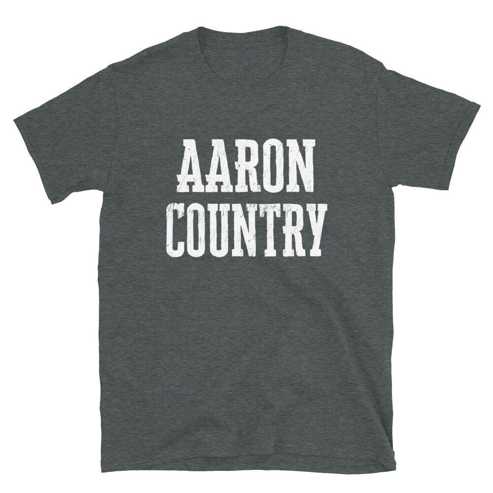 Aaron Country Son Daughter Boy Girl Baby Name Custom TShirt