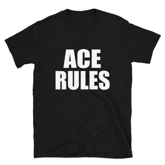 Ace Rules Son Daughter Boy Girl Baby Name TShirt